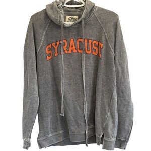 Blue '84 Womens Syracuse University Burn Out Wash Hoodie Sweatshirt Size Small
